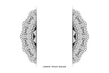 Dreamy wallpaper with mandala pattern