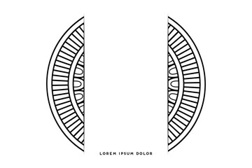 Dreamy wallpaper with mandala pattern