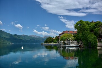 Fototapeta na wymiar Lake of Orta in Italy, THE peaceful, romantic