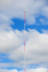 Meteorological tower close-up