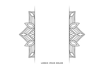 Dreamy wallpaper with mandala pattern