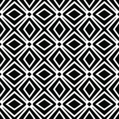  Geometric vector pattern with Black and white colors. Seamless abstract ornament for wallpapers and backgrounds.