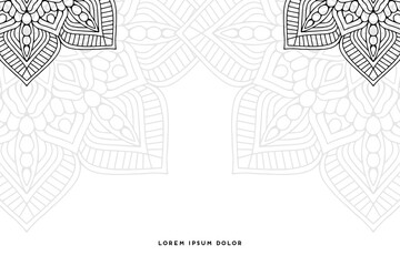 Obraz premium Dreamy wallpaper with mandala pattern