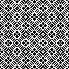 Geometric vector pattern with Black and white colors. Seamless abstract ornament for wallpapers and backgrounds.