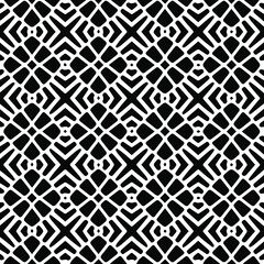 Geometric vector pattern with Black and white colors. Seamless abstract ornament for wallpapers and backgrounds.