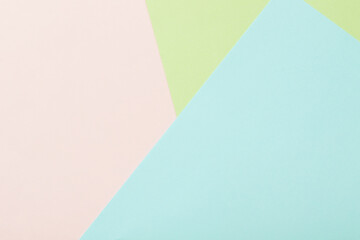 green, pink and blue blank pastel colours paper background