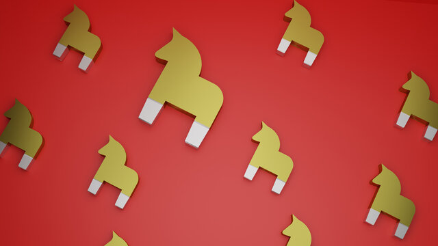 horse brooch
