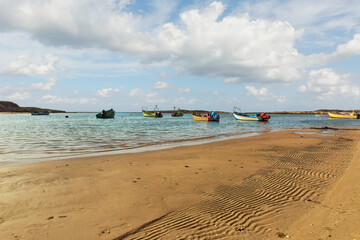  fishing boats on the coast of Dor Israel