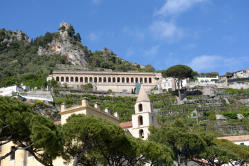 Obraz premium PAESAGGIO URBANO,AMALFI,SUD ITALIA,4 MAGGIO 2021.