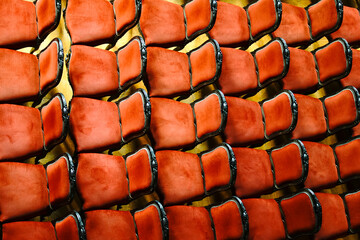 Krzesła eleganckie czerwone