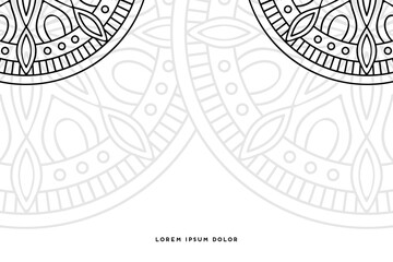 Dreamy wallpaper with mandala pattern