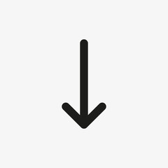 Down arrow icon. Scroll down button for website and mobile UI designs.