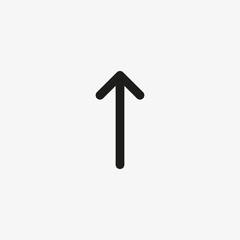 Up arrow icon. Scroll up, jump to top button sign for website and mobile UI design.