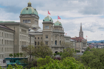 The Federal Palace Bundeshaus, the parliament building of Switzerland in Bern