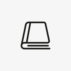 Book icon in line design style.