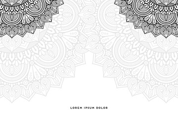 Dreamy wallpaper with mandala pattern