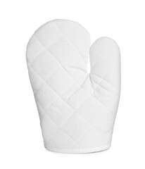 Oven glove for hot dishes isolated on white