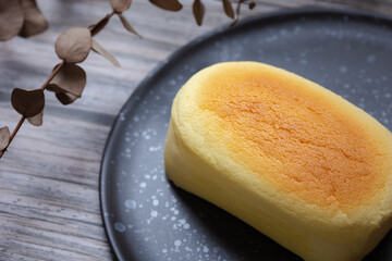 homemade souffle japanese cheesecake