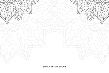 Obraz premium Dreamy wallpaper with mandala pattern