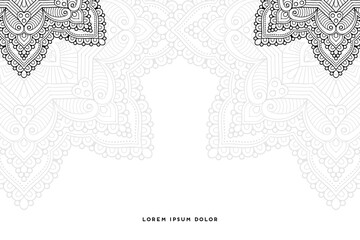 Dreamy wallpaper with mandala pattern