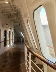 Romantic dream holiday vacation during Transatlantic crossing on legendary Ocean Liner cruisehship...