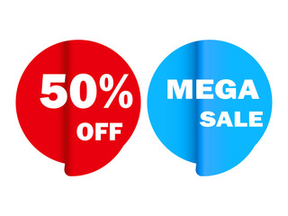 icon, button, stop, red, sale, sign, sticker, symbol, discount, isolated, illustration, tag, label, price, round, percent, business, element, circle, buy, flat icon, design, retail, web, promotion