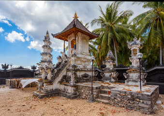Hindu Temple near village Kampung Toyapakeh in Nusa Penida island, Bali, Indonesia