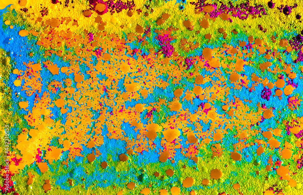 Canvas Prints abstract full color water color on yellow sponge texture background