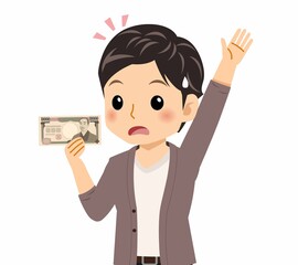 カーディガンを着た若い男性