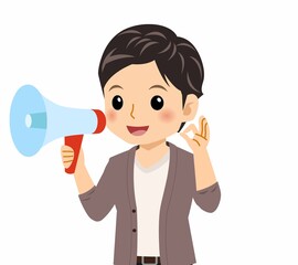 カーディガンを着た若い男性