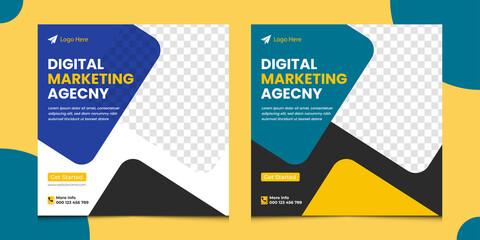 Social Media Digital Marketing Agency Ads banner Design Template