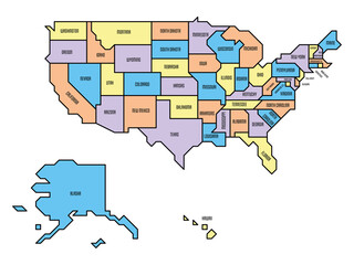 Generalized retro map of USA