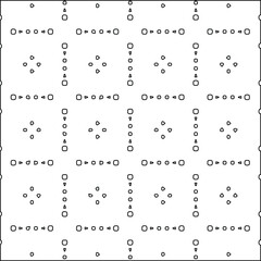  Geometric vector pattern with Black and white colors. Seamless abstract ornament for wallpapers and backgrounds.