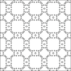  Geometric vector pattern with Black and white colors. Seamless abstract ornament for wallpapers and backgrounds.