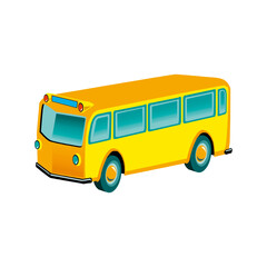 Obraz na płótnie Canvas Illustration of school kids riding yellow schoolbus transportation education in EPS10