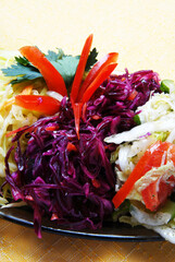 fresh salad, cabbage