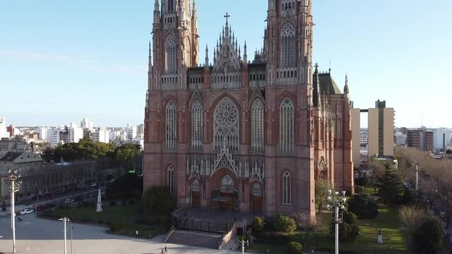 Facade of the Cathedral of La Plata, Argentina.