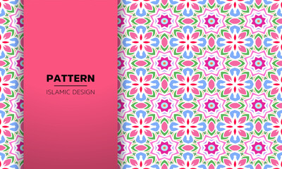Luxury ornamental Colorful mandala design seamless pattern Vector