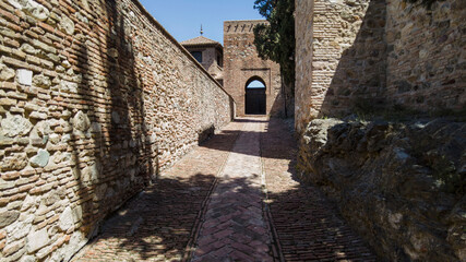 antigua muralla nazarí de la alcazaba de Málaga, Andalucía