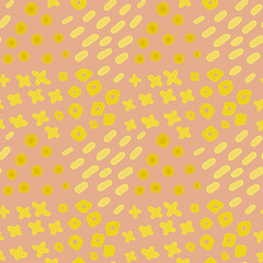 Bright, seamless abstract geometric pattern, lines and points, abstract shapes.