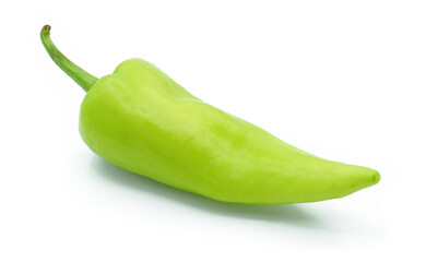 Green pepper, Spice seasoning, Ingredients for spicy food, Isolated on white background, Cut out with clipping path