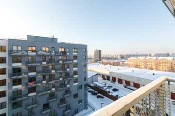 Fototapeta premium view from the balcony of the apartment building