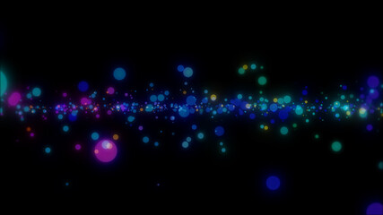 abstract space spots circles particles