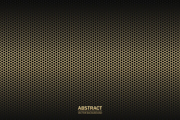 Carbon fiber hexagon texture. Metal grid black steel background. Dark carbon fiber texture.