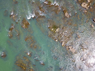 Capitolio - Rio Grande - Furnas - Minas Gerais - Brazil
aerial view of a river in a dry season