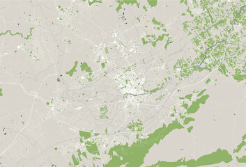 map of the city of Murcia, Spain