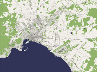 map of the city of Palma, Spain © tish11