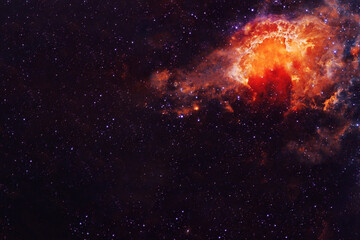 Obraz na płótnie Canvas A bright fantasy galaxy. Elements of this image were furnished by NASA.