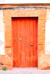 Old Wood Door Decoration Background 