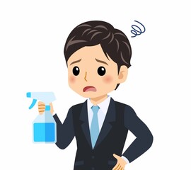 黒いスーツを着た男